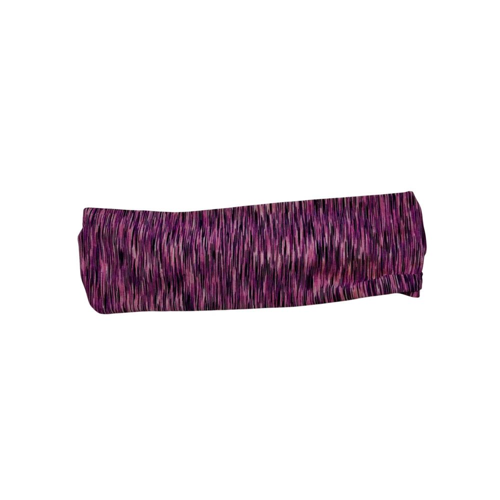 Purple Space Dye Athletic Headband Elastic Workout Yoga Sweatband Hair Wrap